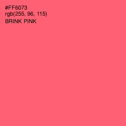 #FF6073 - Brink Pink Color Image